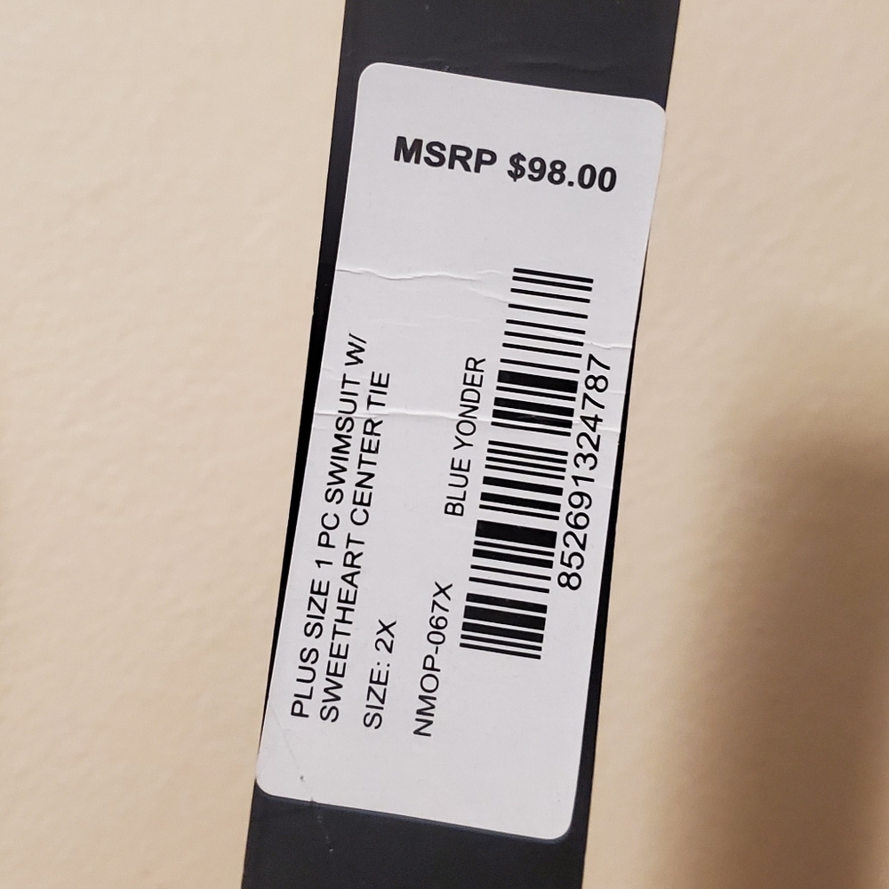 MSRP$98 NEW WITH TAGS Nicole Miller Size 2X Bathing Suit - Picture 4 of 10